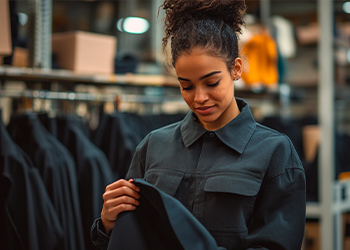 Equipe da No Limit Confecções em atendimento consultivo, apoiando marcas e empresas na industrialização de moda e uniformes.